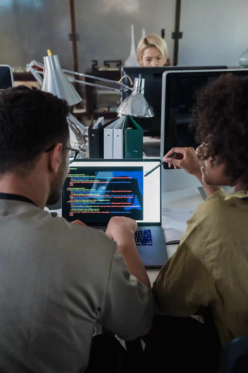 Developers working on decentralised applications